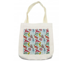 Hand Drawn Deepwater Tote Bag