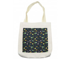 Fish Swimming Bubbles Tote Bag