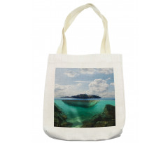 Misty Atlantic Ocean Tote Bag