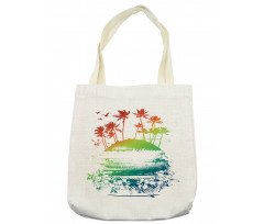 Grunge Summer Scenery Tote Bag