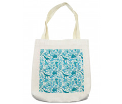 Underwater Aquatic Creature Tote Bag