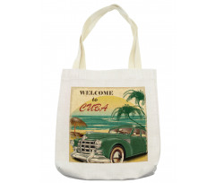 Cuba Beach Ocean Palm Tote Bag