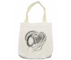 Sea Animal Living in Shell Tote Bag