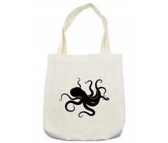 Giant Sea Animal Silhouette Tote Bag