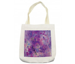 Violet Toned Triangles Tote Bag