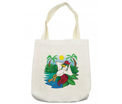 Rooster Exotic Paradise Tote Bag