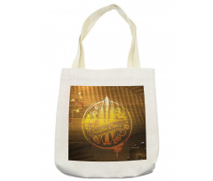 Flowers Riding Waves Tote Bag