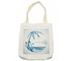 Surf Hawaiian Beach Tote Bag