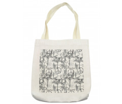 Surfer Woman in Ocean Tote Bag