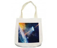 UFO on Earth Sci-Fi Tote Bag