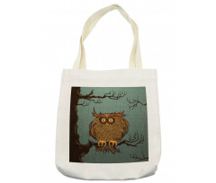 Tired Owl on Oak Tree Tote Bag