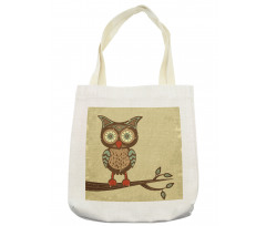 Owl Sitting on Branch Tote Bag