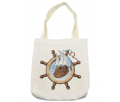 Ships Wheel Sailing Tote Bag