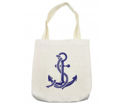 Nautical Rope and Anchor Tote Bag