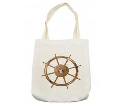 Pirate Sea Ship Wheel Tote Bag