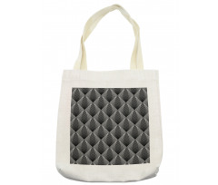 Rhombus Grid Like Streaks Tote Bag