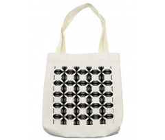 Monochrome Abstract Items Tote Bag