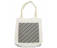 Monotone Greyscale Shapes Tote Bag