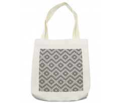 Zigzag and Squares Art Tote Bag