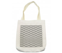 Striped Abstract Chevron Tote Bag