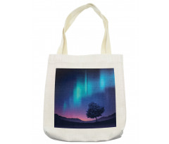 Aurora Borealis Tree Tote Bag