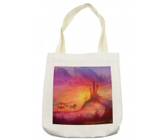 Medieval Castle Kingdom Tote Bag