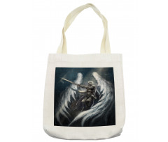 Angel Knight White Wing Tote Bag