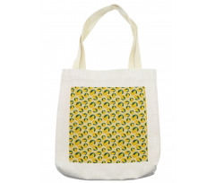 Graphic Lemons Leaves Tote Bag