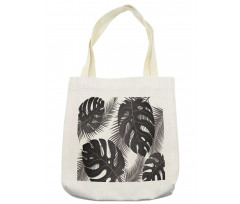 Monstera and Palm Leaves Tote Bag