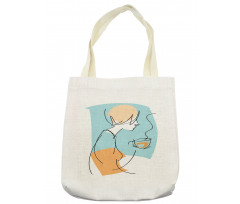 Randomly Scribbled Lady Cup Tote Bag