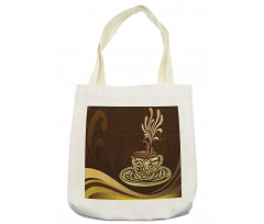 Ornamental Coffee Mug Design Tote Bag