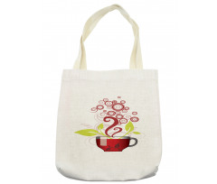 Circles Spirals Leaves Tote Bag