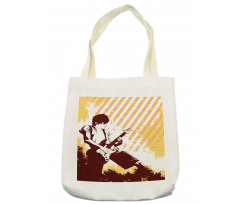 Sketchy Stripes Young Boy Tote Bag