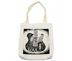 Sketchy Calligraphy New Jazz Tote Bag