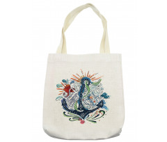 Ship Anchor with Sun Tote Bag