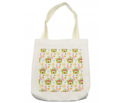 Spring Forest Toadstool Tote Bag