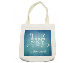 Typography Message Tote Bag