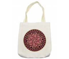 Red Mandala Pattern Tote Bag