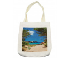 Sand Pathway to Ocean Tote Bag