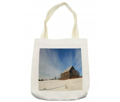 Abandoned Barn Winter Tote Bag