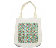 Flowers Folk Motifs Tote Bag