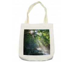 Jungle Sunlight Trees Tote Bag