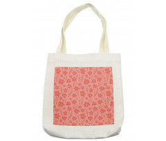 Romantic Simplistic Flowers Tote Bag