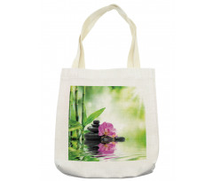 Orchids Rocks Water Tote Bag