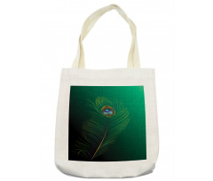 Peacock Bird Plumes Tote Bag