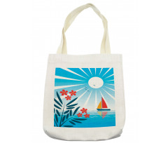 Oleanders and Sailboat Tote Bag