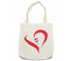 Brush Drawing Heart Sign Tote Bag