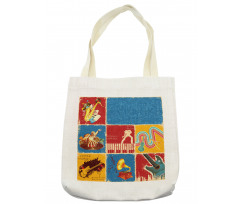 Music Jazz Grunge Boho Tote Bag