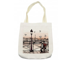 Music Accordionist Paris Tote Bag