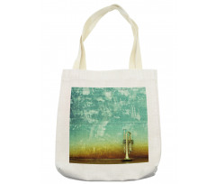 Old Worn Trumpet Grungy Tote Bag